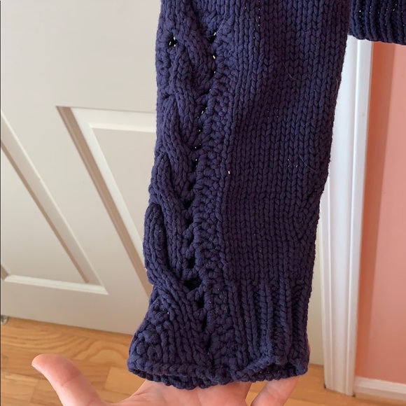Blue knit sweater - Picture 3 of 4